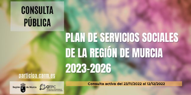 El Plan de Servicios Sociales de la Región de Murcia, a consulta pública - 1, Foto 1