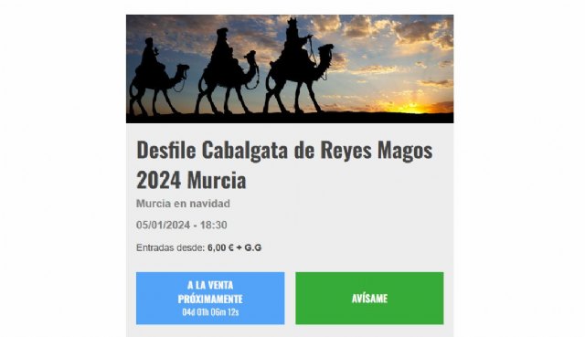 Venta de sillas en Murcia de la Cabalgata de Reyes - 1, Foto 1