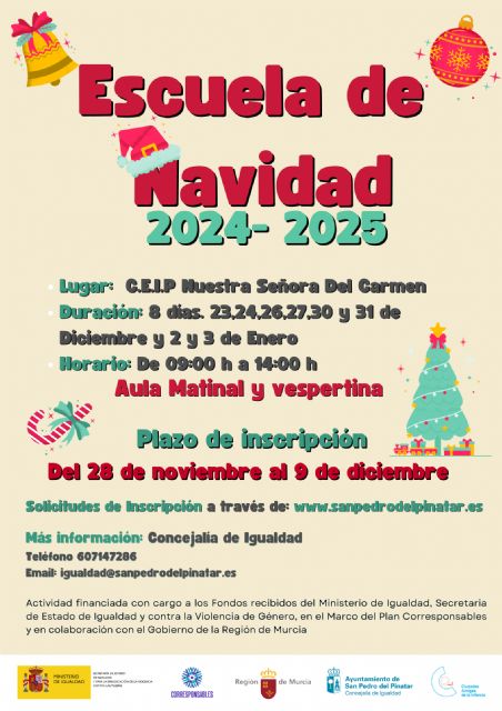 San Pedro del Pinatar ofrece una Escuela de Navidad para favorecer la conciliación - 1, Foto 1