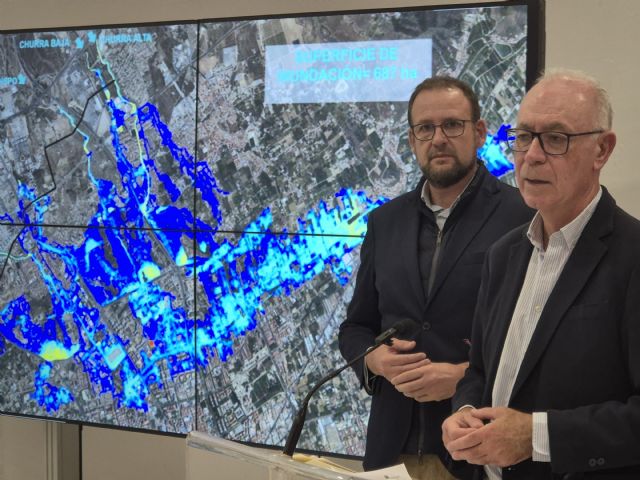 La ausencia del Colector Norte incrementa en un 1657% la superficie de inundación en Murcia - 1, Foto 1