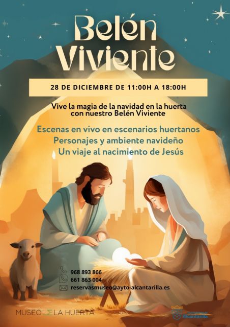 El Belén Viviente del Museo de la Huerta recrea el Nacimiento de Jesús en un entorno huertano - 1, Foto 1