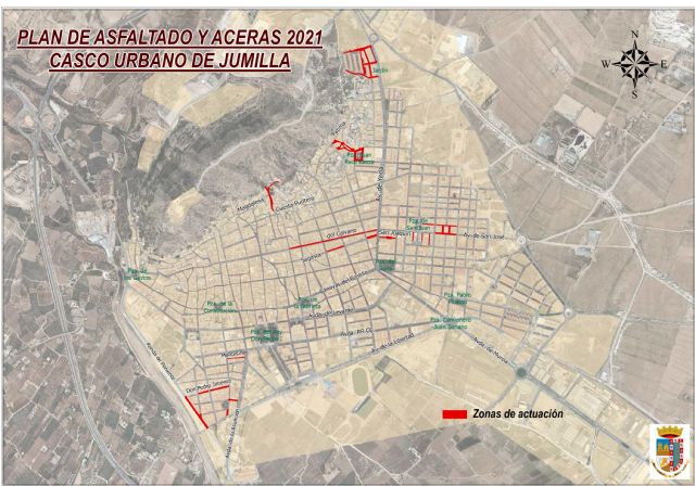 Adjudicadas las obras del Plan de Asfaltado 2021 que mejorarán el firme de 17 calles del casco urbano de Jumilla - 1, Foto 1