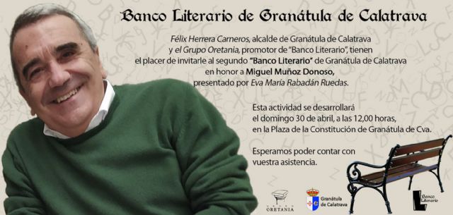 Miguel Muñoz Donoso, Banco Literario 2023 en Granátula de Calatrava - 1, Foto 1