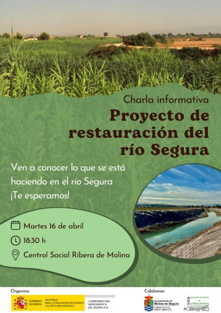 La Concejalía de Medio Ambiente continúa su colaboración  con la Confederación Hidrográfica del Segura en una nueva actividad de divulgación del Proyecto de Recuperación del bosque de ribera en el río Segura - 1, Foto 1