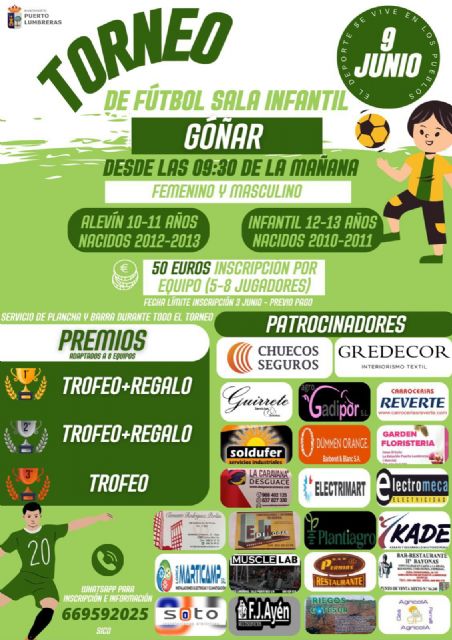 Góñar celebrará un Torneo de Infantil de Fútbol Sala para categorías masculina y femenina el próximo domingo, 9 de junio - 1, Foto 1