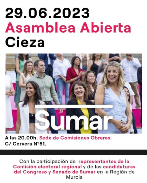 Sumar arranca en Cieza - 1, Foto 1