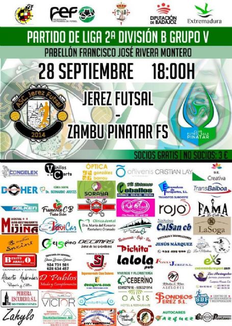 Zambú CFS Pinatar quiere romper la imbatibilidad del Jerez Futsal - 1, Foto 1