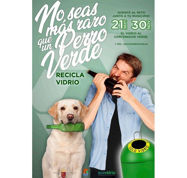 Molina de Segura se suma a la campaña de reciclaje de vidrio No seas más raro que un perro verde para crear los primeros hogares sostenibles para animales - 1, Foto 1