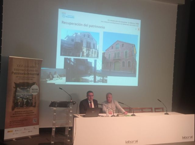 Alcantarilla muestra el proyecto del Museo de la Conserva en las Jornadas Internacionales de Patrimonio Industrial - 1, Foto 1