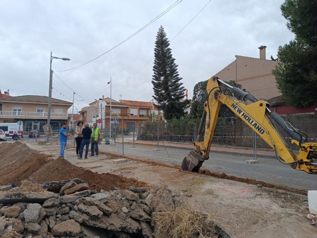 Comienzan las obras en la calle Sangonera la Seca de Puerto Lumbreras - 1, Foto 1