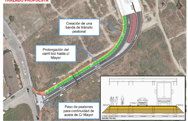 El Ayuntamiento de Murcia incorpora un carril bici y zonas peatonales en el vial de San José de la Vega - 2, Foto 2