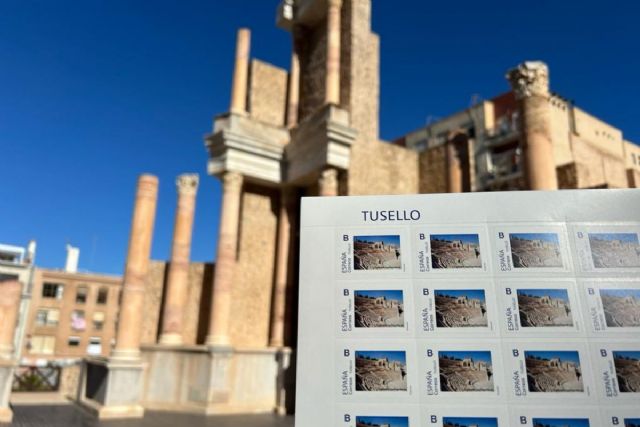 Sellos postales con la imagen del Teatro Romano de Cartagena comenzara a circular por toda Europa - 1, Foto 1