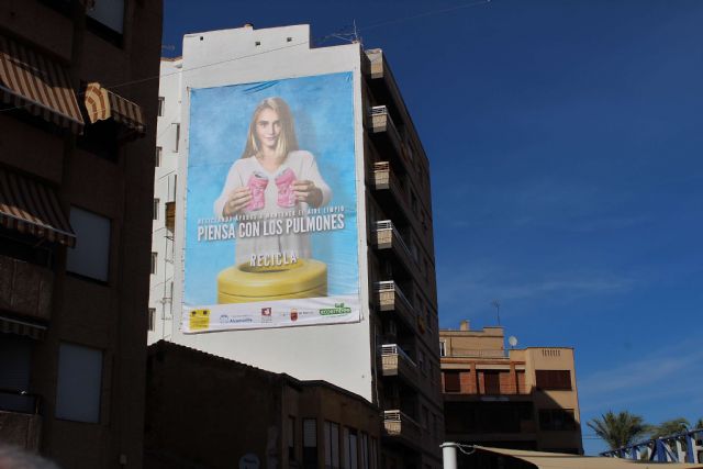 Alcantarilla participa en la campaña de Ecoembes Piensa con los pulmones para fomentar el reciclaje de envases - 1, Foto 1