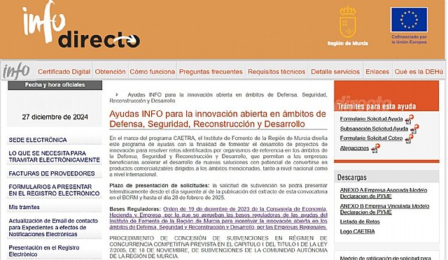 La Comunidad ayuda a las empresas regionales a crear productos innovadores para la industria de defensa, seguridad y reconstrucción - 1, Foto 1