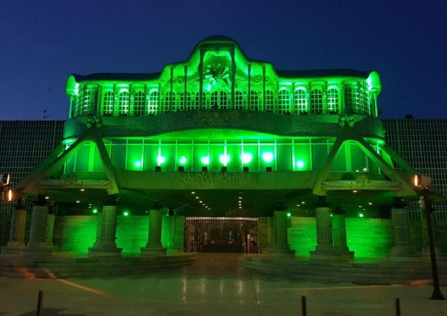 La Asamblea Regional se ilumina de verde con motivo del Día Mundial de las Enfermedades Raras 2024 - 1, Foto 1