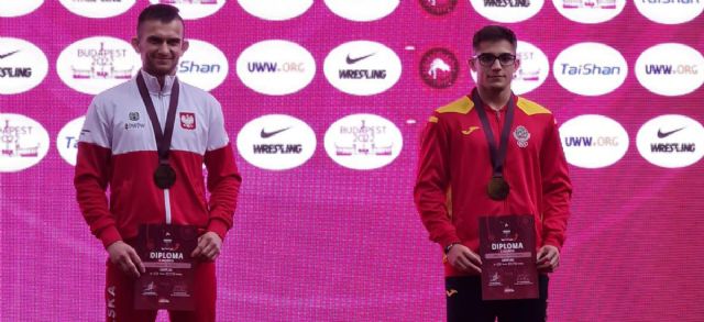 El estudiante de Ingeniería Mecánica de la UPCT, Sergio Riquelme, bronce en el campeonato europeo de lucha - 1, Foto 1