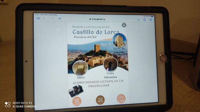 Más de medio centenar de alumnos del IES Reina Sofía de Totana protagonizan una experiencia piloto: una excursión virtual al Castillo de Lorca, Foto 6