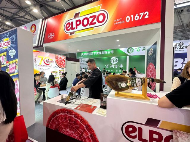 Imagen del stand de El Pozo Alimentación presente en la feria Sial Shanghái 2024, Foto 1