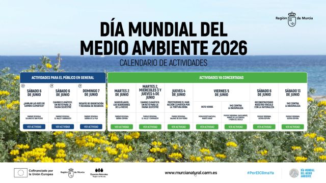 Los espacios naturales celebran el Día Mundial del Medio Ambiente con once actividades para todos los públicos Los espacios naturales celebran el Día Mundial del Medio Ambiente con once actividades para todos los públicos