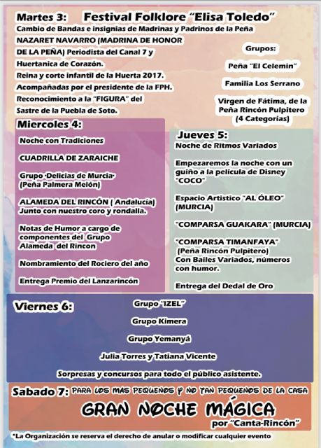 La peña 'Rincón Pulpitero' presenta su 'XXVI Semana Cultural' - 3, Foto 3