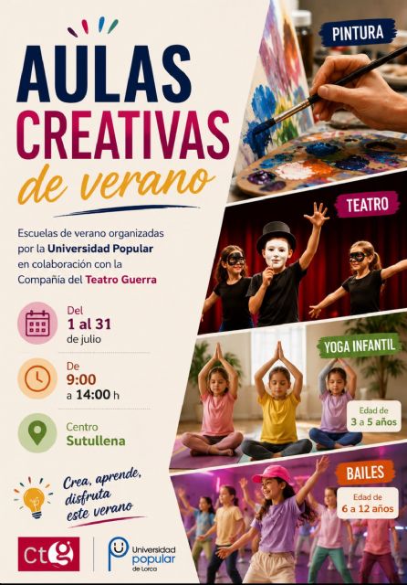 Lorca acoge una nueva edición de los talleres y actividades Lorca acoge una nueva edición de los talleres y actividades