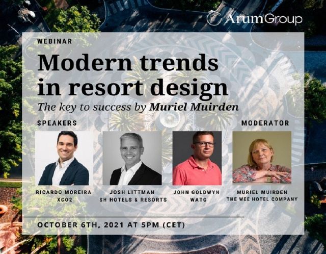 Muriel Muirden descubrirá cuáles son las nuevas tendencias en el diseño de resorts de lujo en un webinar organizado por Arum Group - 3, Foto 3