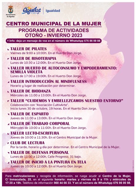 La concejalía de Igualdad presenta el programa de talleres de otoño - 1, Foto 1