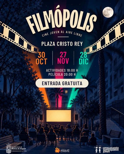 La Concejalía de Cultura de Molina de Segura inicia el programa Filmópolis, de Cine Joven al Aire Libre La Concejalía de Cultura de Molina de Segura inicia el programa Filmópolis, de Cine Joven al Aire Libre