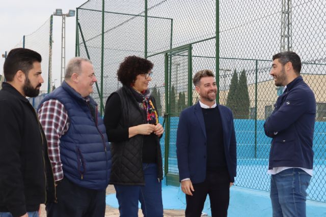 Comienza la fase final de los trabajos de acondicionamiento y mejora de las pistas del Club de Tenis de Puerto Lumbreras - 2, Foto 2