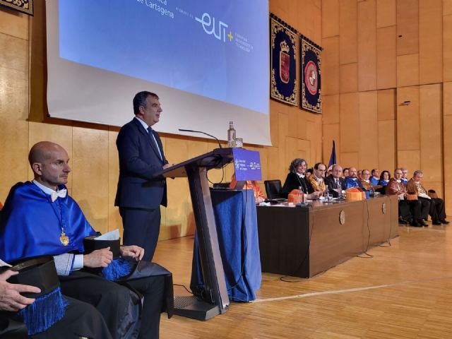 Vázquez clausura el acto de la UPCT por la festividad de Santo Tomás de Aquino - 1, Foto 1