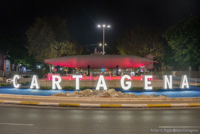 Cartagena se suma a la celebración del cumpleaños del Rey con iluminación carmesí en la ciudad - 1, Foto 1