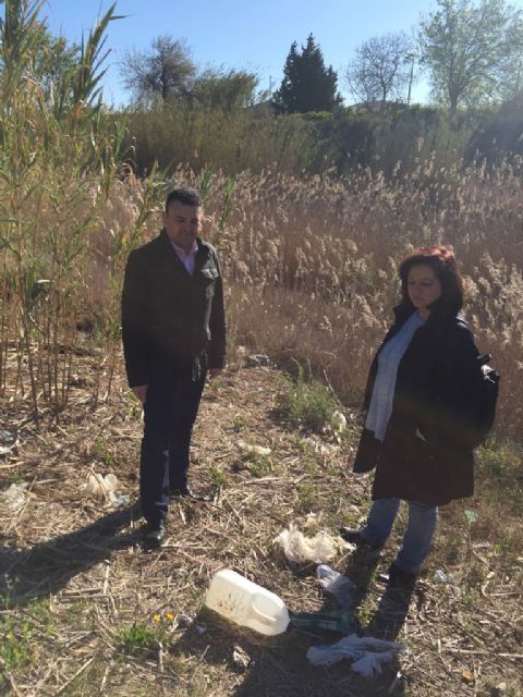 El PSOE exige limpieza y seguridad en toda la mota del Segura y recuerda que el proyecto Río no es sólo iluminarlo a su paso por la ciudad - 1, Foto 1