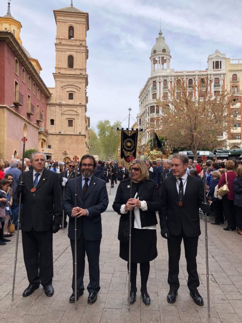 El consejero de presidencia y Fomento participa en el traslado de la imagen del Cristo de Santa Clara la Real, de Salzillo, en Murcia - 2, Foto 2