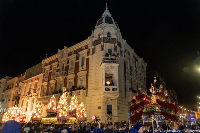 El Encuentro marrajo abarrota El Lago en la gran madrugada de la Semana Santa de Cartagena - 1, Foto 1