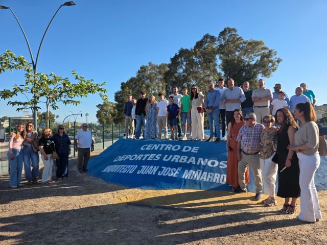El arquitecto lorquino Juan José Miñarro Peñas da nombre al Centro de Deportes Urbanos de Santa Clara como homenaje a su legado profesional y humano El arquitecto lorquino Juan José Miñarro Peñas da nombre al Centro de Deportes Urbanos de Santa Clara como homenaje a su legado profesional y humano