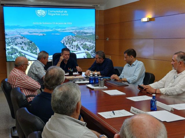 El consejero de Agua aborda con la Comunidad de Regantes de Lorca los principales retos hídricos y de modernización del sector El consejero de Agua aborda con la Comunidad de Regantes de Lorca los principales retos hídricos y de modernización del sector