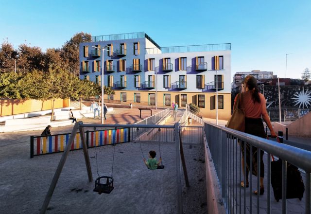 Patio, galería y huerto comunitario en el edificio proyectado en el Monte Sacro por un alumno de Arquitectura - 3, Foto 3