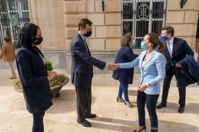 La vicealcaldesa aborda con el Secretario de Estado para la Unión Europea los proyectos de movilidad de Cartagena - 1, Foto 1