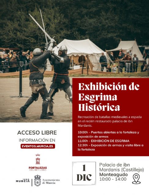 El Palacio de Ibn Mardanís regresa al medievo con una exhibición de esgrima histórica y una exposición de armas - 1, Foto 1