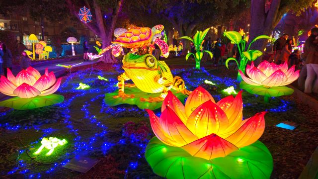 Miles de personas visitan 'Lucidum' convirtiendo este jardín bioluminescente en uno de los éxitos de la Navidad en Murcia - 1, Foto 1