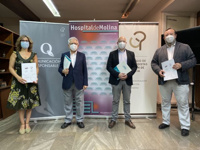 El Hospital de Molina y el Colegio Oficial de Periodistas de la Región de Murcia, juntos en por la seguridad sanitaria de los profesionales colegiados - 2, Foto 2