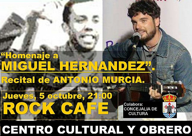 El Centro Cultural y Obrero organiza un concierto-homenaje a Miguel Hernández con motivo del aniversario de su nacimiento, Foto 1