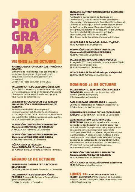 'Las Cocinas del Jubileo' vuelven a Caravaca del 11 al 14 de octubre con un programa cargado de novedades - 5, Foto 5