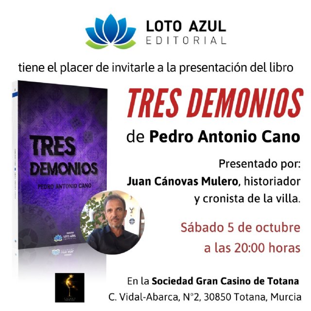 Presentación del libro Tres demonios de Pedro Antonio Cano - 1, Foto 1