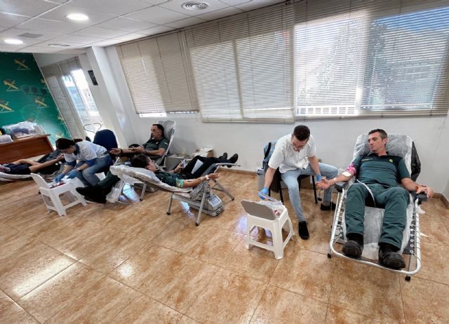 La Guardia Civil colabora altruistamente en la campaña de donación de sangre en Murcia - 2, Foto 2