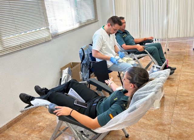 La Guardia Civil colabora altruistamente en la campaña de donación de sangre en Murcia - 3, Foto 3