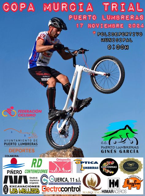 Puerto Lumbreras acogerá la Copa Murcia de Trial y el Circuito CX Race el próximo 17 de noviembre - 1, Foto 1