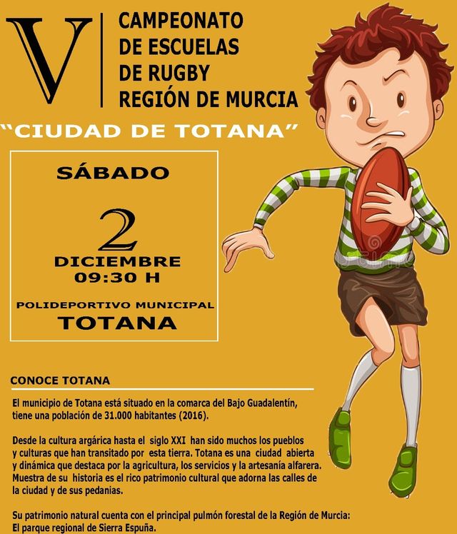 El V Campeonato de Escuelas de Rugby Ciudad de Totana se celebra este sábado 2 de diciembre, en el Polideportivo Municipal 6 de Diciembre - 2, Foto 2