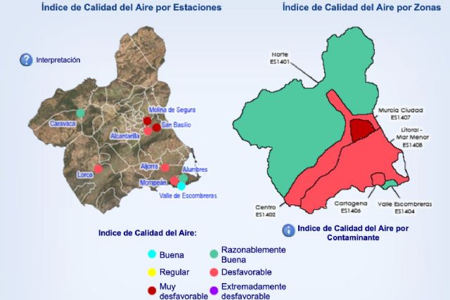 Activado el Nivel 1 preventivo por partículas en suspensión en La Aljorra, litoral y valle de Escombreras - 1, Foto 1