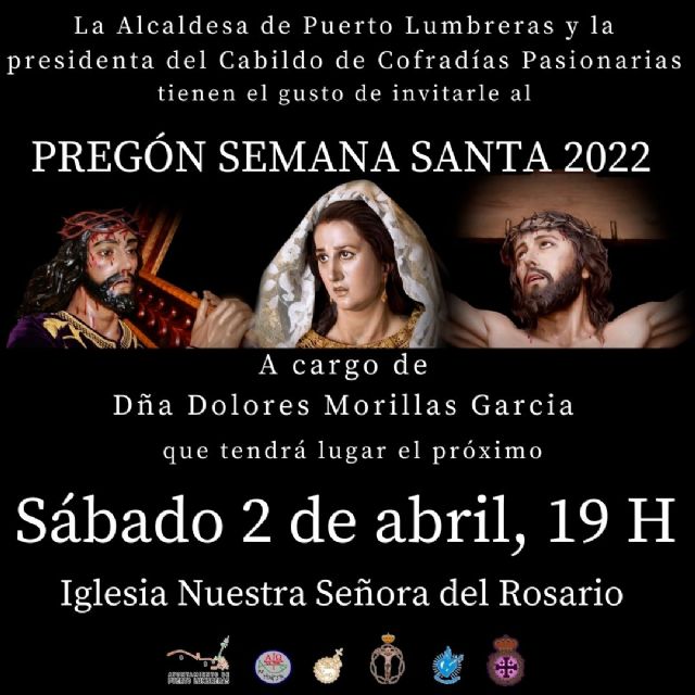 Unos cuarenta actos componen el programa de la Semana Santa de Puerto Lumbreras en 2022 - 1, Foto 1